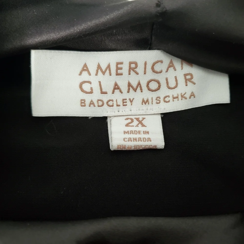 American Glamour Badgley Mischa Black Tunic Top - Picture 5 of 5